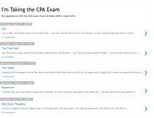 Tablet Screenshot of cpa-exam.dalesines.com